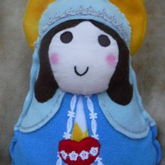 Saints Other - Saint Doll Plush Immaculate Heart Virgin Mary Toy